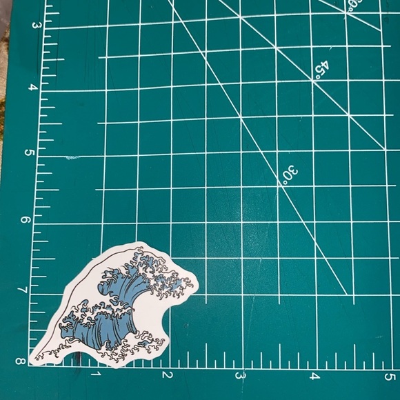 🌈20/$12🌈 Blue Wave Sticker - Picture 2 of 3